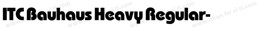 ITC Bauhaus Heavy Regular字体转换